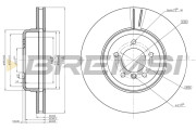 CD8616V Brzdový kotúč BREMSI