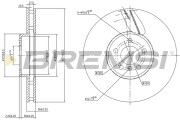 CD8619VRD Brzdový kotúč BREMSI