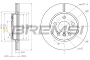 CD8651V Brzdový kotúč BREMSI