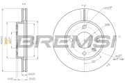 CD8688V Brzdový kotúč BREMSI