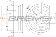 CR5176 Brzdový bubon BREMSI