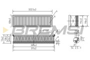 FA0113 Vzduchový filter BREMSI