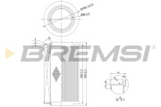 FA0115 Vzduchový filter BREMSI