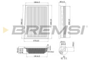 FA0117 Vzduchový filter BREMSI