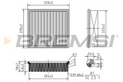 FA0123 Vzduchový filter BREMSI