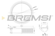 FA0126 Vzduchový filter BREMSI