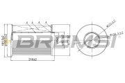 FA0204 Vzduchový filter BREMSI