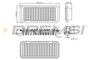 FA0209 Vzduchový filter BREMSI