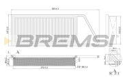 FA0211 Vzduchový filter BREMSI