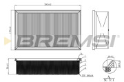 FA0214 Vzduchový filter BREMSI