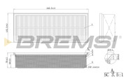 FA0215 Vzduchový filter BREMSI