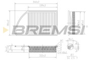 FA0216 Vzduchový filter BREMSI
