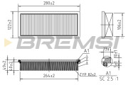 FA0219 Vzduchový filter BREMSI