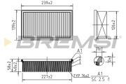 FA0528 Vzduchový filter BREMSI