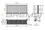 FA0531 Vzduchový filter BREMSI