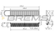 FA0533 Vzduchový filter BREMSI