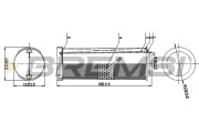 FA0542 Vzduchový filter BREMSI