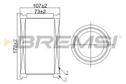 FA0546 Vzduchový filter BREMSI