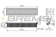 FA0572 Vzduchový filter BREMSI