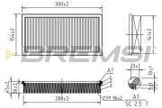 FA0574 Vzduchový filter BREMSI