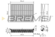 FA0579 Vzduchový filter BREMSI