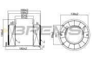 FA0592 Vzduchový filter BREMSI