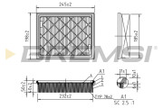 FA0603 Vzduchový filter BREMSI