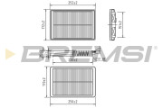 FA0605 Vzduchový filter BREMSI