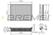 FA0610 Vzduchový filter BREMSI