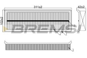 FA0615 Vzduchový filter BREMSI
