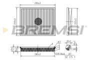 FA0616 Vzduchový filter BREMSI