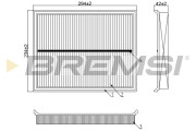 FA0618 Vzduchový filter BREMSI