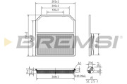 FA0619 Vzduchový filter BREMSI