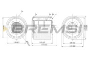FA0625 Vzduchový filter BREMSI