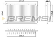 FA0629 Vzduchový filter BREMSI