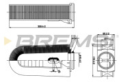 FA0632 Vzduchový filter BREMSI