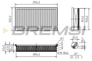 FA0650 Vzduchový filter BREMSI