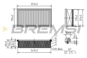 FA0652 Vzduchový filter BREMSI