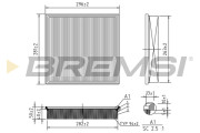 FA0654 Vzduchový filter BREMSI