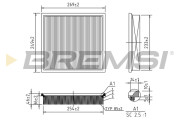 FA1028 Vzduchový filter BREMSI