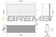 FA1032 Vzduchový filter BREMSI