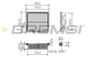 FA1045 Vzduchový filter BREMSI