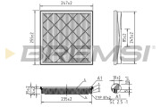 FA1048 Vzduchový filter BREMSI