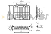 FA1072 Vzduchový filter BREMSI