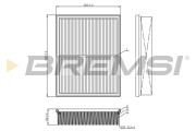 FA1081 Vzduchový filter BREMSI