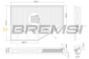 FA1085 Vzduchový filter BREMSI