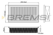 FA1102 Vzduchový filter BREMSI