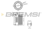 FA1103 Vzduchový filter BREMSI