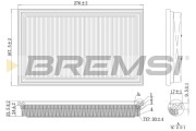 FA1111 Vzduchový filter BREMSI