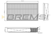 FA1113 Vzduchový filter BREMSI
